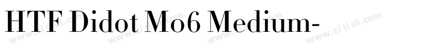 HTF Didot M06 Medium字体转换